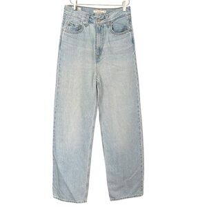 Levi’s Premium‎ High Loose Jeans W25 L31 Light Wash Hemp Blend